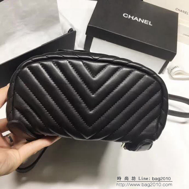 香奈兒CHANEL 原版複刻91122 V線背包Backpack 時尚雙肩包 DSC1329